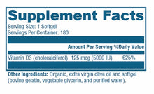 Load image into Gallery viewer, Power D 180 Softgels
